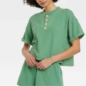 Universal Thread Terry Cloth Henley